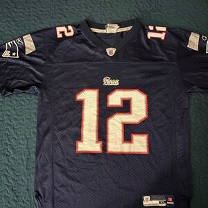 New England Patriots TOM BRADY jersey Reebok XL (18-20) Navy
